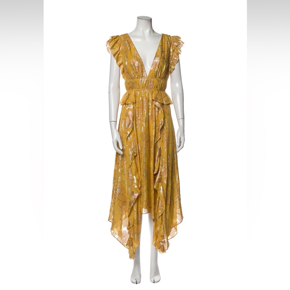 Ulla Johnson silk midi Nerisaa dress. Size M/6.